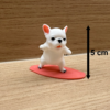porównanie Pies surfer na desce – figurka 3D, pibble, ozdoba biurka, prezent