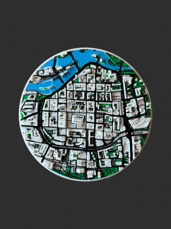 Trójwymiarowa Mapa Miasta na Zamówienie – Architektoniczny Model 3D