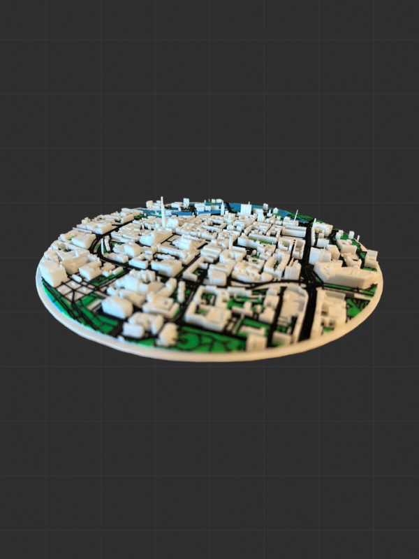 Trójwymiarowa Mapa Miasta na Zamówienie – Architektoniczny Model 3D