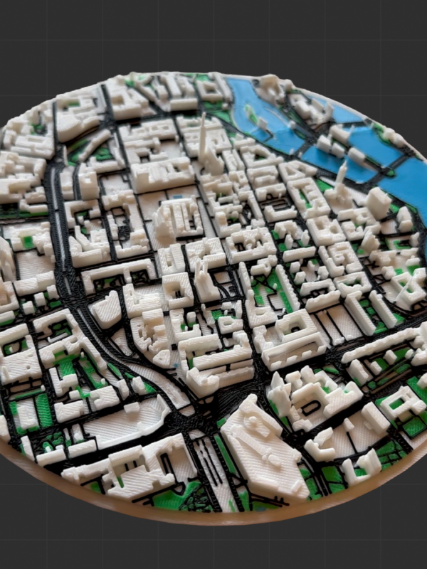 Trójwymiarowa Mapa Miasta na Zamówienie – Architektoniczny Model 3D