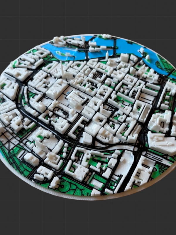 Trójwymiarowa Mapa Miasta na Zamówienie – Architektoniczny Model 3D