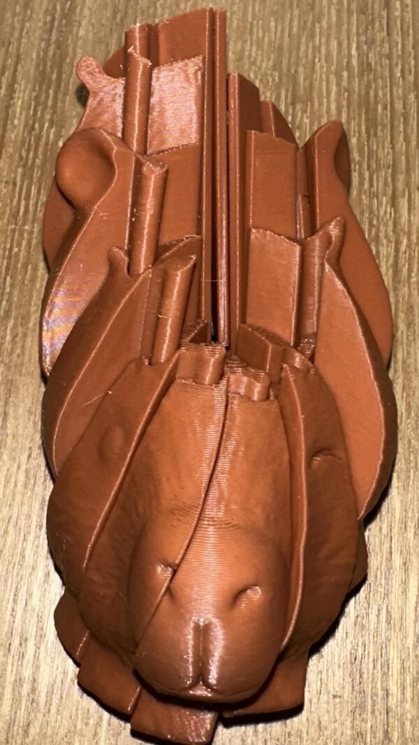 Rozkładana Figurka Kapibara 3D – Gadżet na Biurko / Prezent